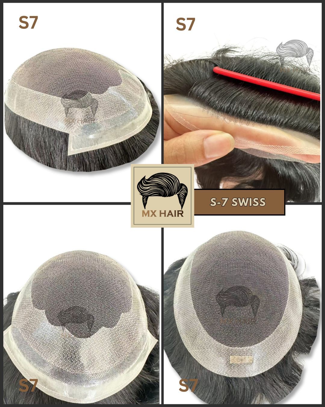 S7 swiss men's hair wig