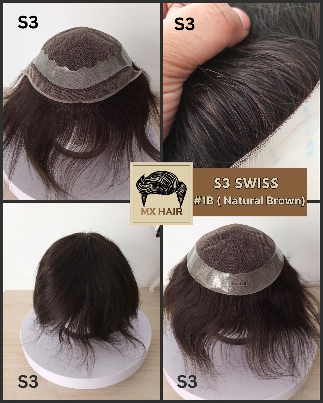 S3 Los Swiss hair patch